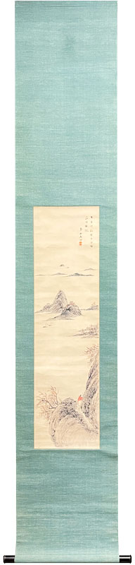 甲斐虎山 山水図/掛け軸(Hanging scrolls) 絵画の買取 販売 鑑定